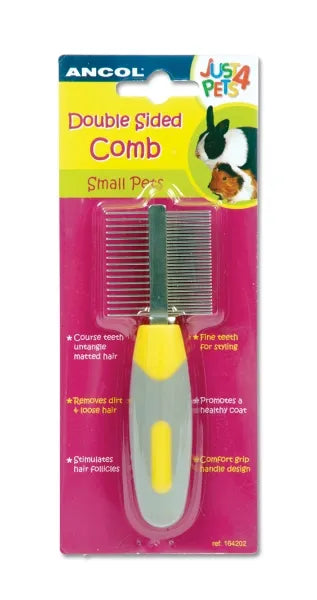Small animal double sided comb